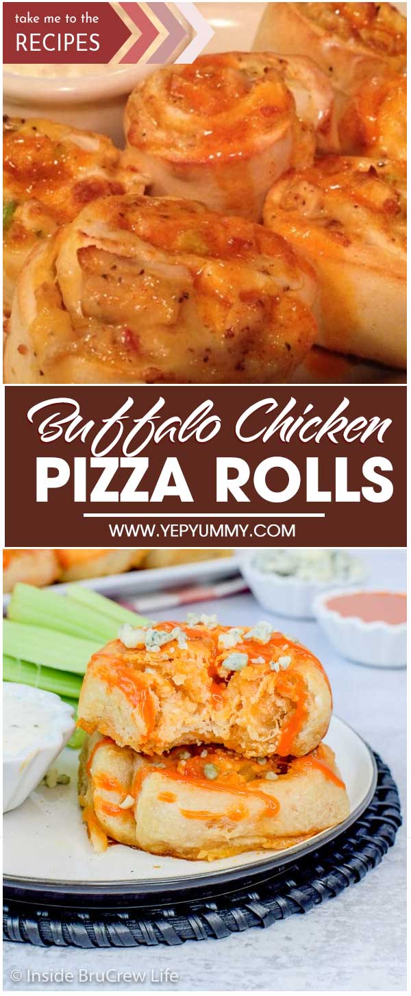 Buffalo Chicken Pizza Rolls