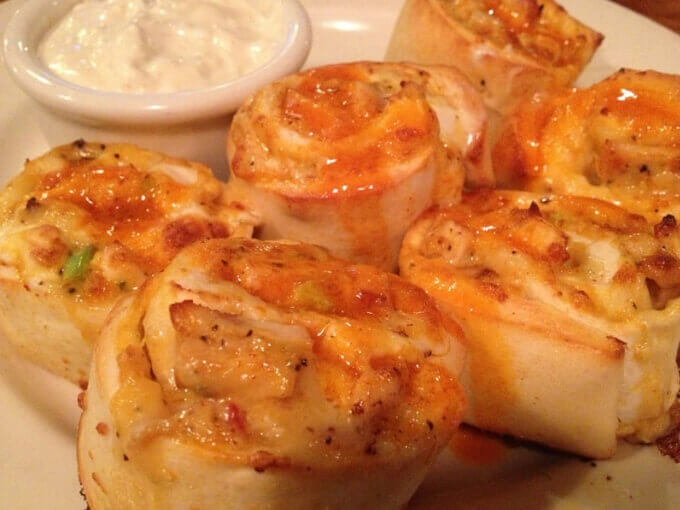 Buffalo Chicken Pizza Rolls