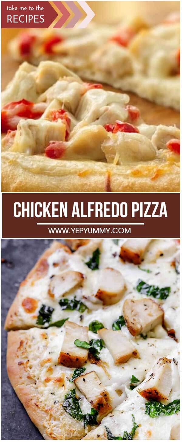 Chicken Alfredo Pizza