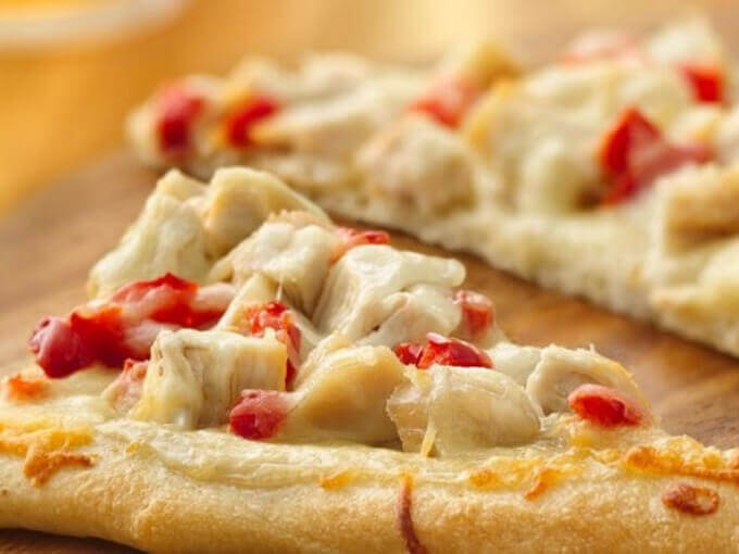Chicken Alfredo Pizza