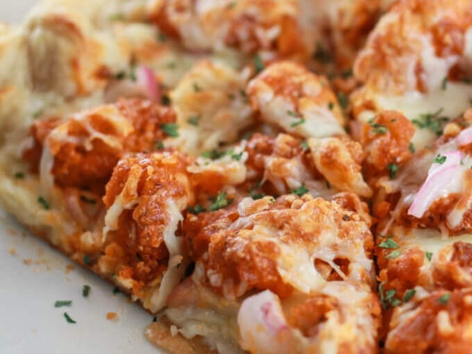 Fried Chicken Pizza
