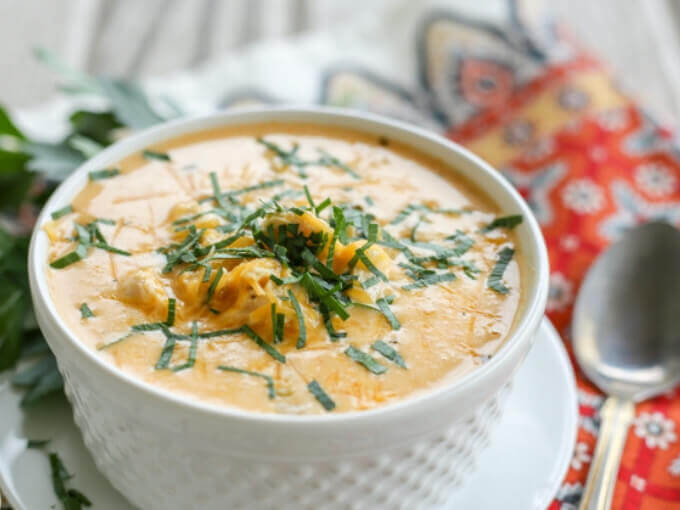 Keto Buffalo Chicken Soup