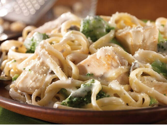 Keto Cauliflower Chicken Alfredo.