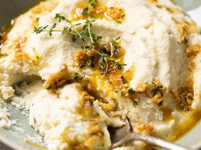 Keto Cauliflower Mashed Potatoes