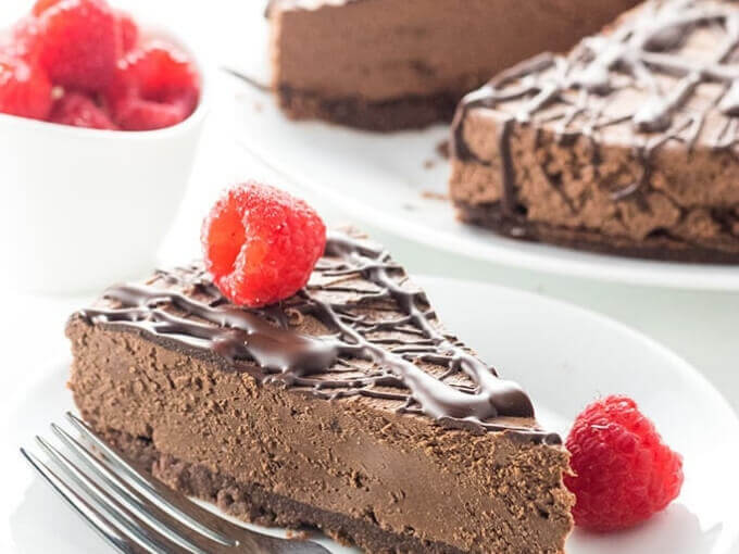 Keto Chocolate Cheesecake