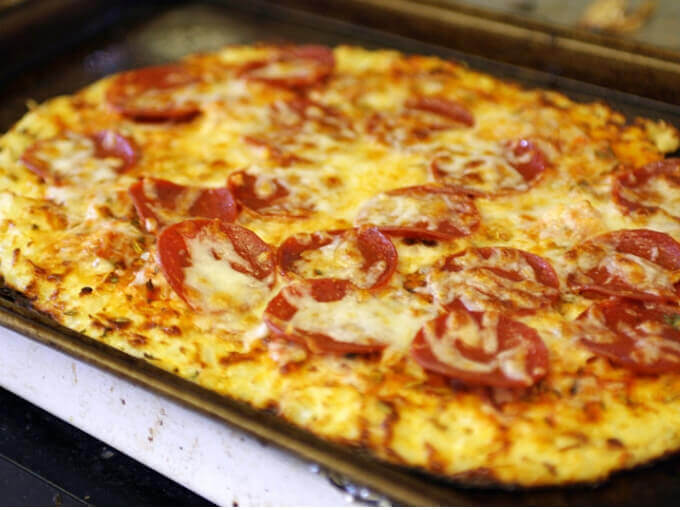 Low-Carb Cauliflower Pizza Crust