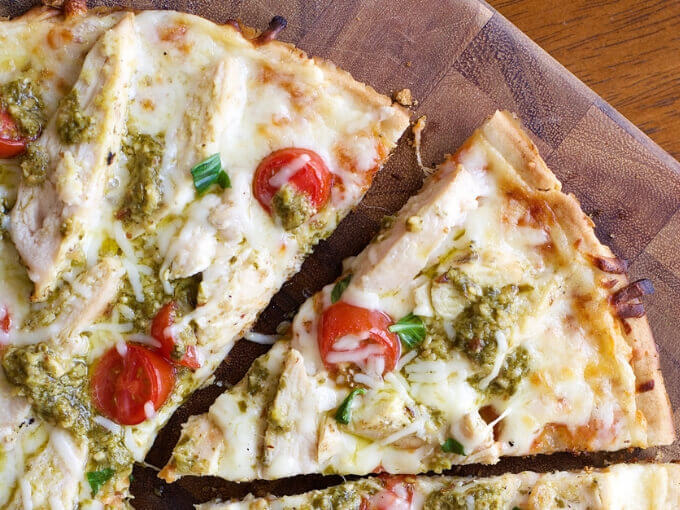 Pesto Chicken Pizza